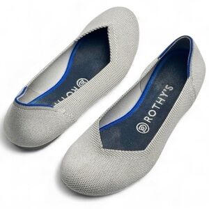 Rothy’s The Flat Round Toe Flats In Flax